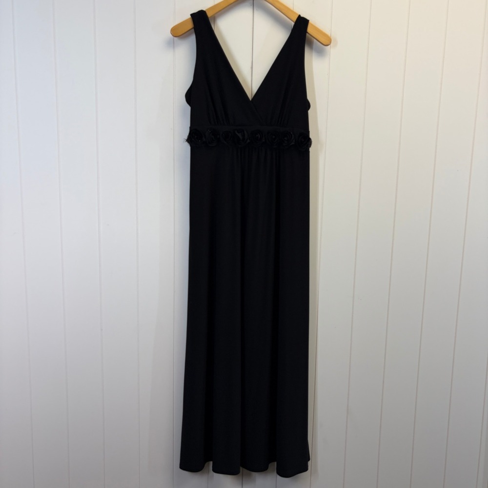 Kupcake Y2K Rosette Floral Formal Maxi Dress Womens Medium Cocktail Event Hoco